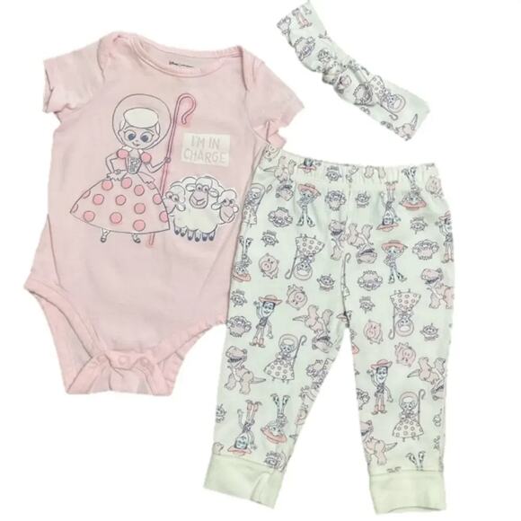 Disney Toy Story Little Bo Peep 3 Piece Set Size 9 Months - Picture 1 of 4